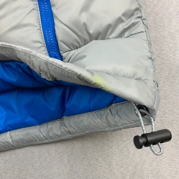 Johnnie-O Mens Hudson Vest Small Light Gray Full Zip Sleeveless Puffer Nylon - Picture 15 of 16